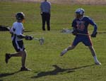 LAX-WHS vs ConVal 4-14-09 Max Fatello hits the brakes